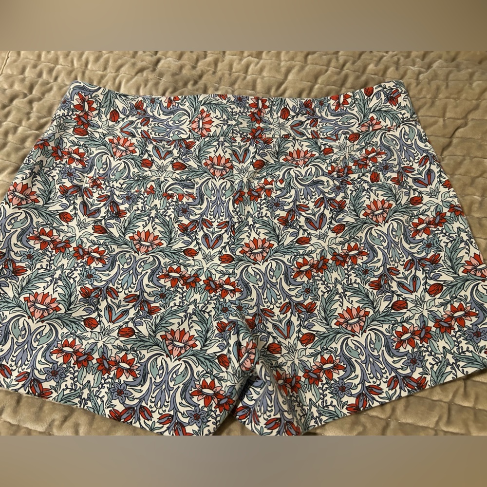 LOFT Multicolor Floral Paisley Print Shorts Size 4